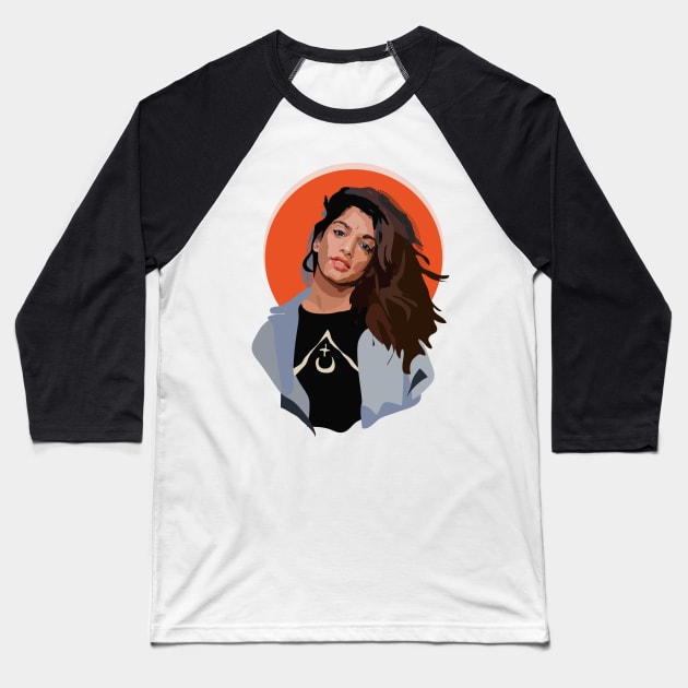 M.I.A Baseball T-Shirt by annamckay